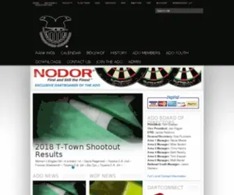 Adodarts.com(American Darts Organization) Screenshot