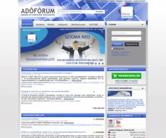 Adoforum.hu(Adófórum) Screenshot