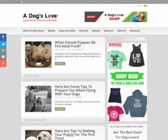 Adogslove.com(Our mission) Screenshot