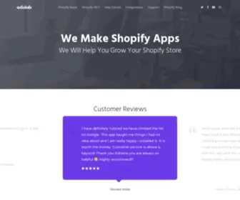 Adolab.com(We Make Shopify Apps) Screenshot