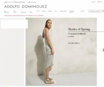 Adolfodominguezshop.com(Adolfo Dominguez shop online) Screenshot