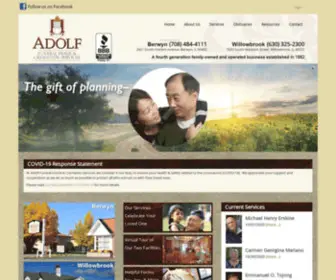 Adolfservices.com(Adolf Funeral Home & Cremation Services) Screenshot