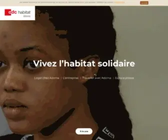 Adoma.fr(Vivez l’habitat solidaire) Screenshot