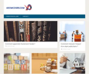 Adomcours.com(Le meilleur de la formation en ligne) Screenshot