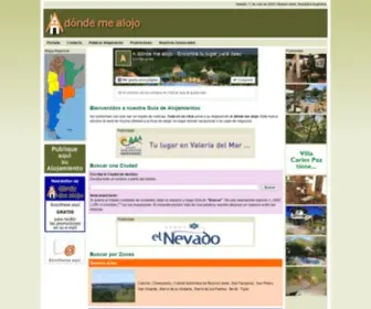 Adondemealojo.com(A dónde me alojo) Screenshot