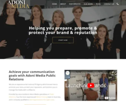 Adonimedia.com.au(Adoni media) Screenshot
