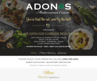 Adonisrestaurant.ca(Adonis Oakville) Screenshot