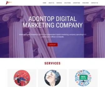 Adontop.in(Adontop Digital marketing company) Screenshot