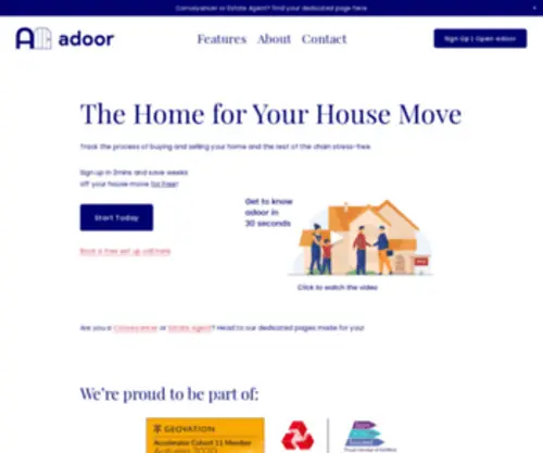 Adoor.co.uk(adoor) Screenshot