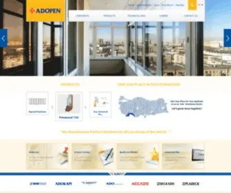 Adopen.com(PVC Window and Door Systems) Screenshot