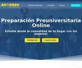 Adopreu.com(Asociación de Docentes Preuniversitarios) Screenshot