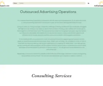 Adopssupport.com(Online Ad Ops Consulting) Screenshot