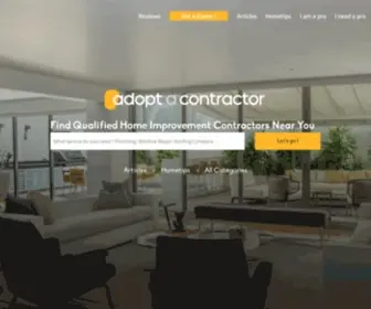 Adopt-A-Contractor.com(Get Free Quotes From Local Qualified Pros) Screenshot