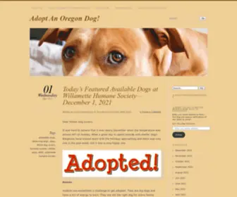 Adopt-AN-Oregon-Dog.com(Adopt An Oregon Dog) Screenshot