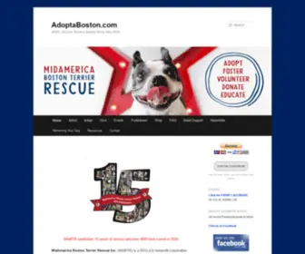 Adoptaboston.com(MidAmerica Boston Terrier Rescue (MABTR)) Screenshot