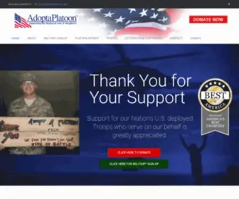 Adoptaplatoon.org(Adopt a Platoon) Screenshot