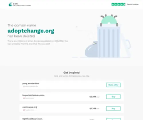 Adoptchange.org(Deleted) Screenshot