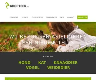 Adopteer.be(Wij geven asieldieren een nieuwe thuis. Honden) Screenshot