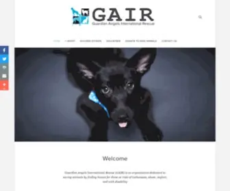 Adoptgair.org(Guardian Angels International Rescue GAIR) Screenshot