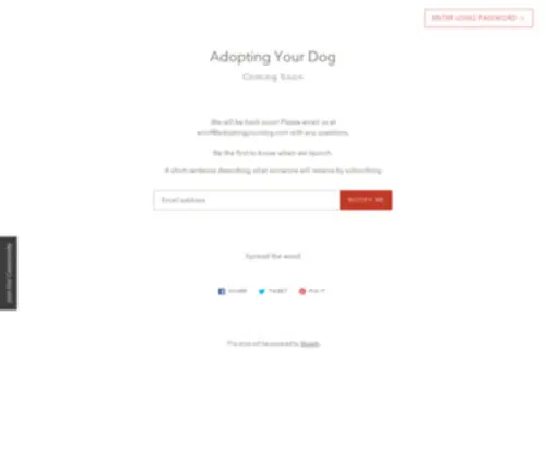 Adoptingyourdog.com(Adopting Your Dog) Screenshot