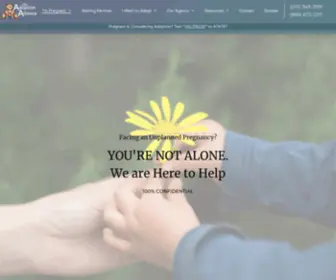 Adoption-Alliance.com(Licensed Adoption Agency in San Antonio) Screenshot