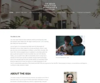 Adoptionissa.org(The Indian Society for Sponsorship & Adoption) Screenshot