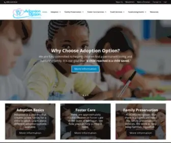 Adoptionoptioninc.org(Adoption Option) Screenshot