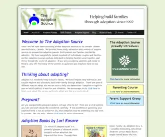 Adoptionottawa.ca(The Adoption Source) Screenshot