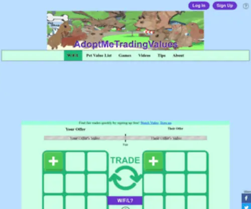 Best site for adopt me trading values 