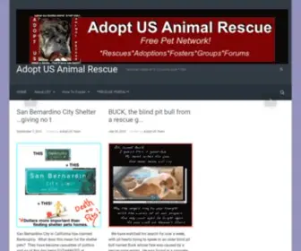 Adoptusanimalrescue.org(How To Adopt a Puppy From Us) Screenshot