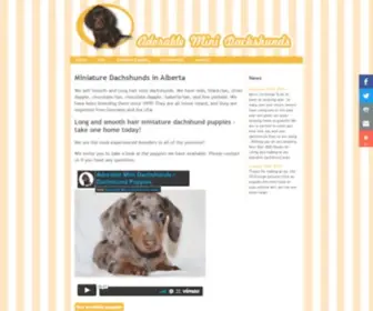 Adorableminidachshunds.ca(Adorableminidachshunds) Screenshot