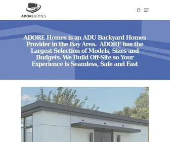 Adore-Homes.com(ADU Models) Screenshot