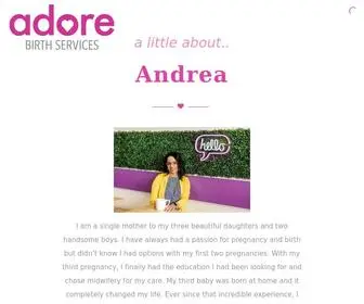 Adorebirthservices.com(Adore Birth Services) Screenshot