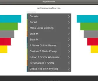 Adorecorsets.com(Adore Corsets) Screenshot