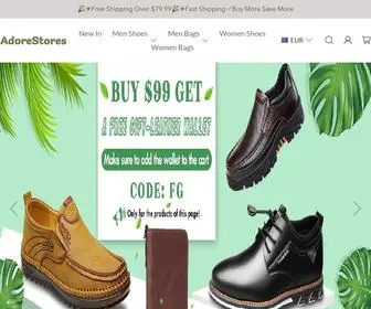 AdoreStores.com(An Online Brand Shop For Shoes) Screenshot