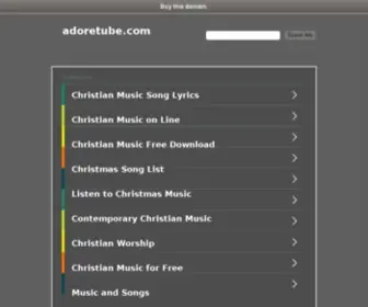 Adoretube.com(Videos cristianos) Screenshot