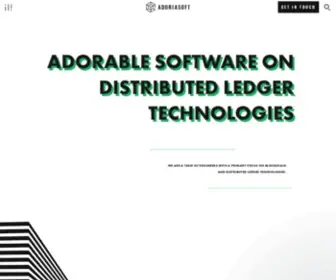 Adoriasoft.com(Distributed Ledger & Blockchain Solutions Development) Screenshot