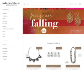 Adornableu.com(Adornable.u accessories) Screenshot