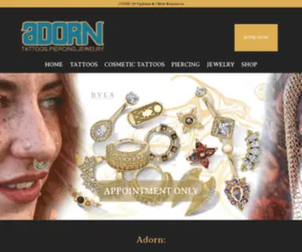 Adornbodyart.com(Tattoo, Piercing & Jewelry Shop) Screenshot