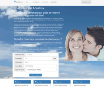 Adosbox.fr(TCHATCHE, Tchat gratuit avec le chat d&#039;Adosbox) Screenshot