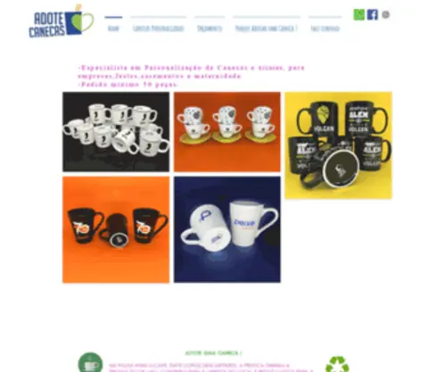 Adotecanecas.com(Canecas de Porcelana Personalizadas) Screenshot