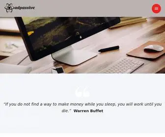 Adpassive.com(The Ultimate Affiliate Marketing Resource) Screenshot