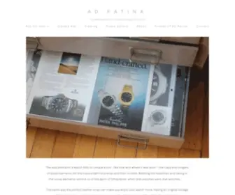 Adpatina.com(Ad patina) Screenshot