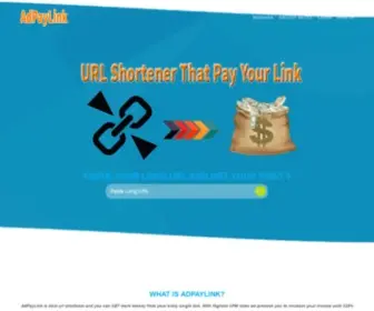 Adpaylink.com(Shortlink Tools) Screenshot