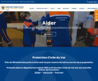 ADPC83.org(Protection Civile du Var) Screenshot