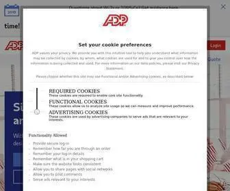 ADP.com(Payroll Services) Screenshot