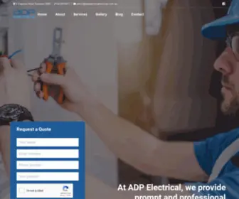 Adpelectricalservices.com.au(ADP Electrical Services) Screenshot