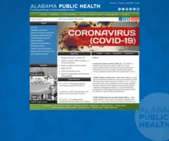 ADPH.org(Alabama Department of Public Health (ADPH)) Screenshot