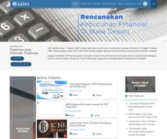 Adpi.or.id(Asosiasi Dana Pensiun Indonesia) Screenshot