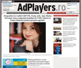 Adplayers.ro(Cotidian de advertising) Screenshot